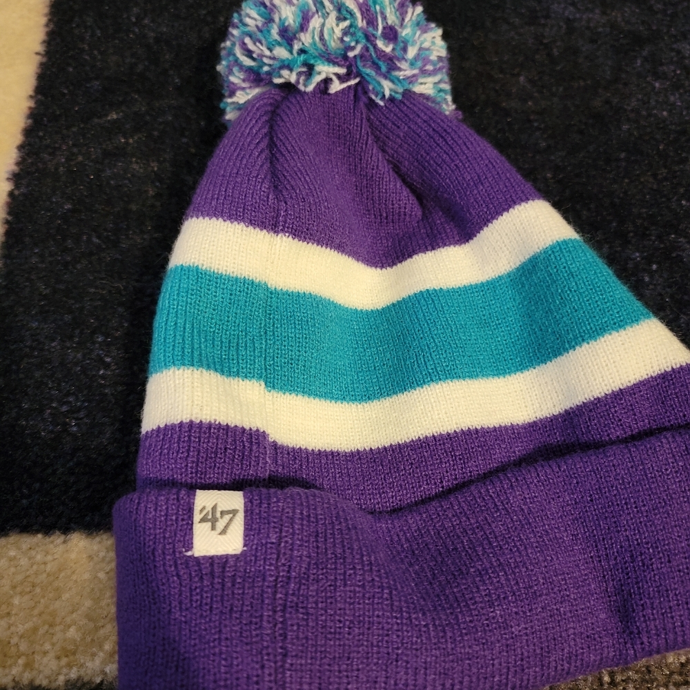 Good Condition Purple/Teal 47 Brand Beanie.